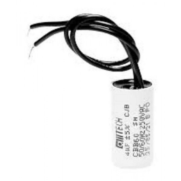 Capacitor Para Ventilador 2 Fios 4uf 250 Vac